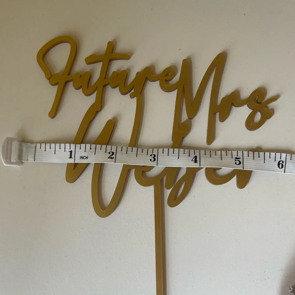 Future Mrs. Weber Cake Topper